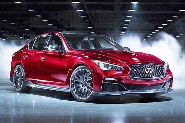 Eine Kraftversion der Sportlimousine Infiniti Q50 mit Nissan-Technik kündigt sich an. Foto: Infiniti/dpp-AutoReporter